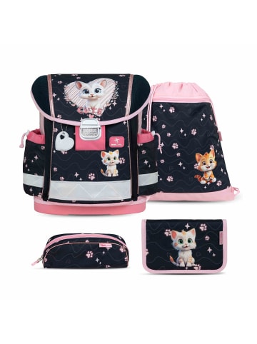 Belmil 4tlg-Set: Schulranzen Set Classy  Cute Kitten