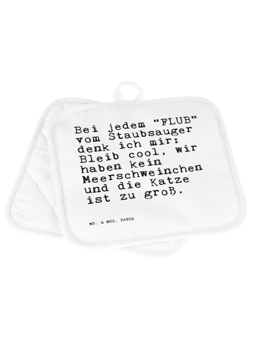 Mr. & Mrs. Panda Topfuntersetzer Bei jedem "FLUB" vom... mit Spruch in Weiß