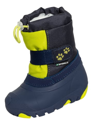 Spirale Kinder-Winterstiefel Skinny gefüttert in blau/grün