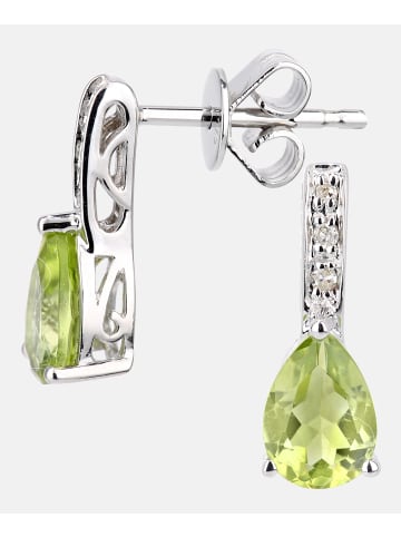 Diamant L'éternel Ohrhänger aus 375 Weißgold mit Diamant mit Peridot