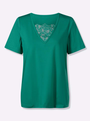 Sieh an! 2-in-1-Shirt in smaragd