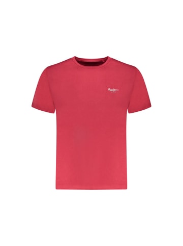Pepe Jeans Rotes Baumwoll-T-Shirt
