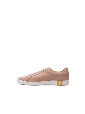 Bally Pink Stoff und Leder Low Top Sneaker