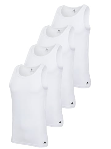adidas T-Shirt Tanktop Basic 4P in White