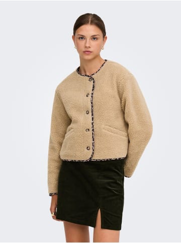 ONLY Teddyfell Jacke in Cornstalk