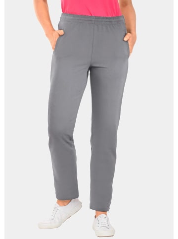 GOLDNER Freizeithose mit Reißverschluss in grau