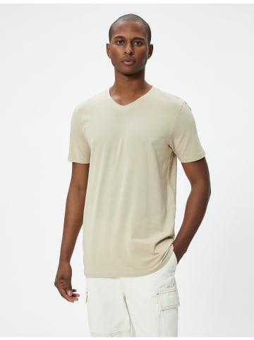 KOTON T-shirt in Beige