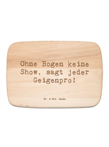 Mr. & Mrs. Panda Schneidebrett Spruch Geige Bogen mit Spruch in Transparent