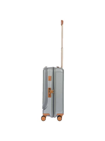 BRIC`s Capri - 4-Rollen-Kabinentrolley mit Vortasche 55 cm (silver) in silver