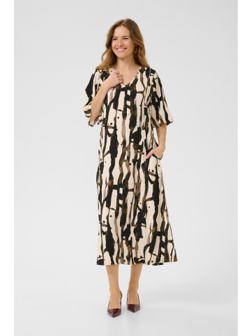CULTURE Kleid CUashley Feminine in Grey/Offwhite Graphic