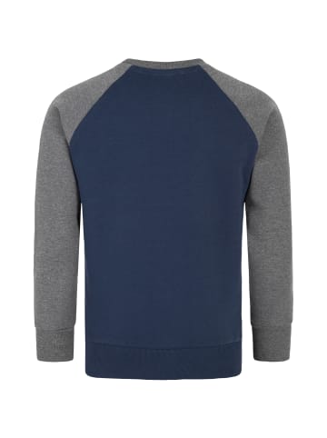 Amaci&Sons Sweatshirt mit Rundhalsausschnitt MILWAUKEE in Navyblau/Anthrazit