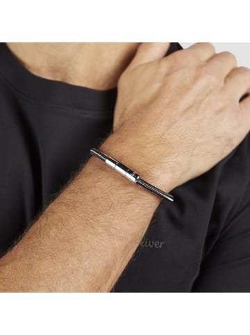 s.Oliver Armband Braided Band in schwarz