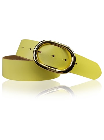 FRONHOFER Ledergürtel in Lemon