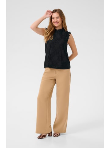 CULTURE Kurzarm-Bluse CUSIGLA Relaxed fit in Black