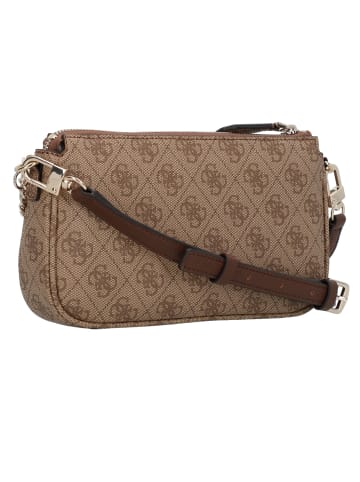 Guess Noelle II Schultertasche 24 cm in latte logo-brown