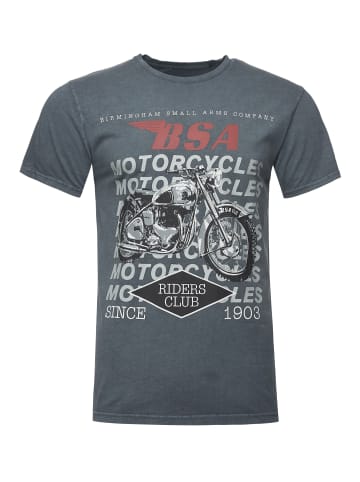 Recovered T-Shirt BSA Birmingham Motorcycles in Dunkelgrau