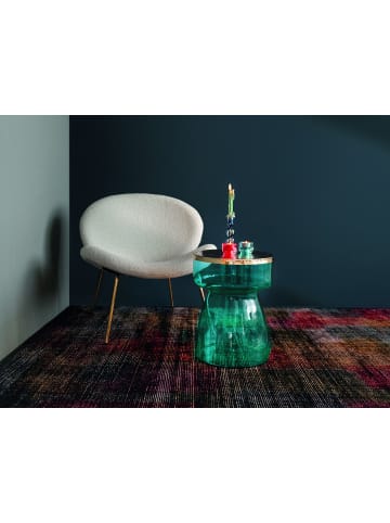 Kayoom Retro Beistelltisch Roman in blau - gold