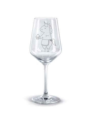 Mr. & Mrs. Panda Weinglas Einhorn Muffin ohne Spruch in Transparent