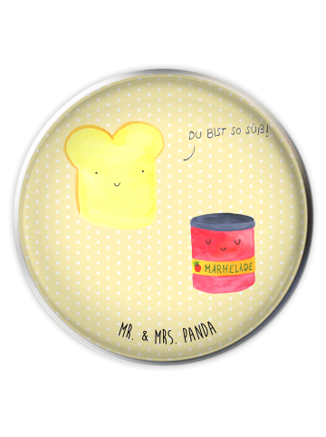 Mr. & Mrs. Panda Waschbecken Stöpsel Toast Marmelade ohne Spruch in Gelb Pastell