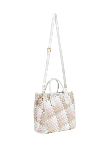 faina Women Tote Bag in Silver Gold