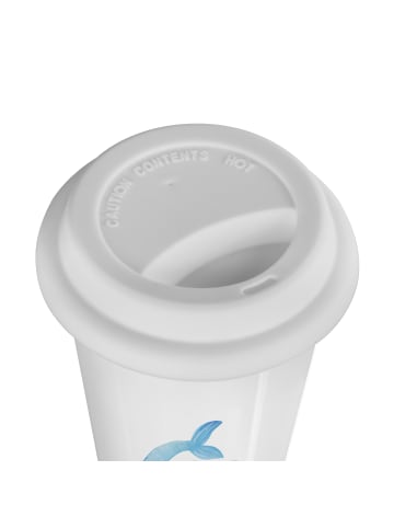 Mr. & Mrs. Panda ToGo Kaffeebecher Sternzeichen Fische mit Spruch in Weiß