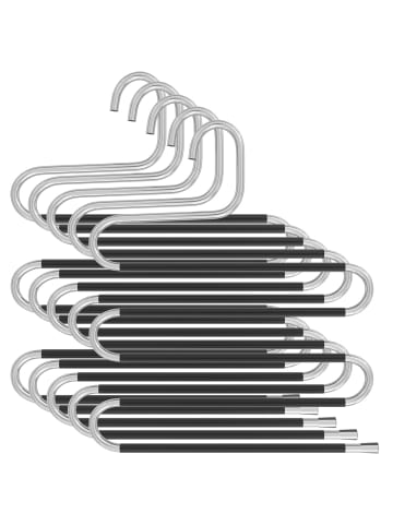 Intirilife 5x S-Form Hosenbügel in Silber