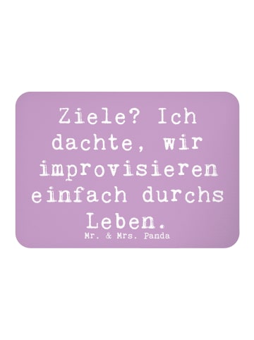 Mr. & Mrs. Panda Pinnwand Magnet Spruch Lebensziele Improvisatio... in Lavendeltraum