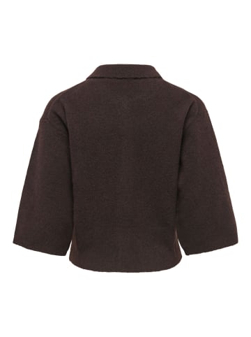 ONLY Strickjacke in Coffee Bean