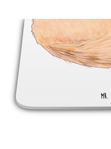 Mr. & Mrs. Panda Tassenuntersetzer Wüstenfuchs Blumen ohne Spruch in Weiß