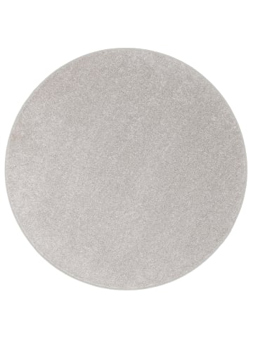 Snapstyle Hochflor-Teppich Cottage Rund in silber