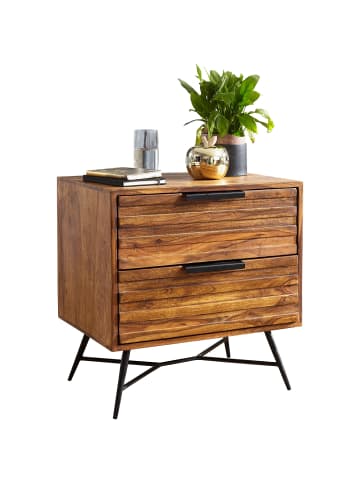 KADIMA DESIGN Nachtkonsole NISHAN 60 x 60 x 40 cm Beistelltisch, Design