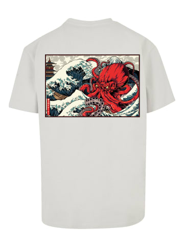 F4NT4STIC Heavy Oversize T-Shirt Octopus Japan in lightasphalt