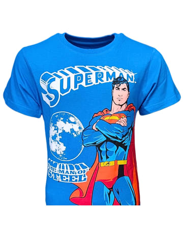 Superman Schlafanzug kurz Superman in Blau