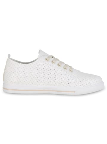 VAN HILL Sneaker Low Thisbe in Weiss Beige