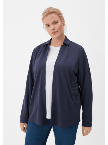 TRIANGLE Sweatshirt Jacke langarm in Blau