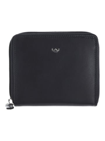 Golden Head Polo Geldbörse RFID Schutz Leder 12.5 cm in schwarz