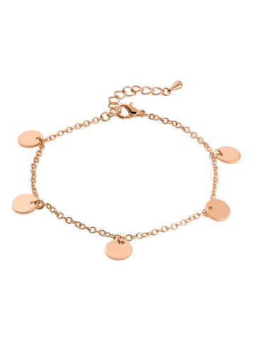 Steel_Art Armband Armband mit Kreiselementen poliert in rosegoldfarben