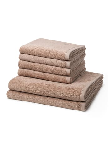 Ross 4 X Handtuch 2 X Duschtuch im Set Vita in Cappuccino