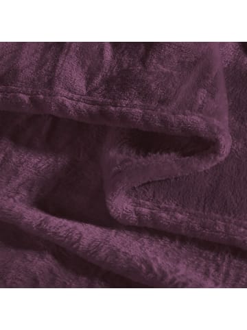 REDBEST Fleece, Microfaser Wohndecke Amarillo in dunkelviolett