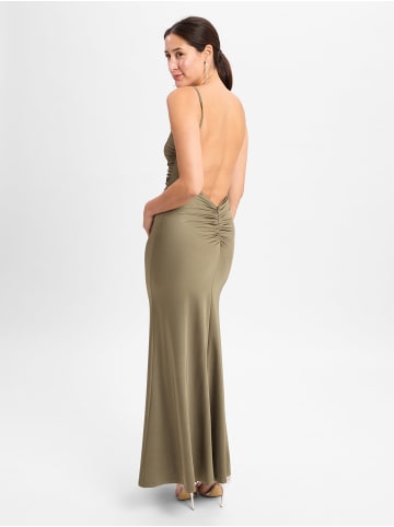 Marie Lund Abendkleid in khaki - 0002