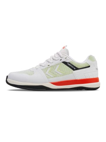 Hummel Hallenschuh Power Play Innenbereich Erwachsene in BRIGHT WHITE/SHARP GREEN
