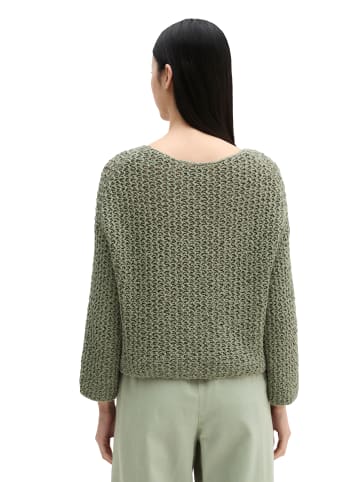 Marc O'Polo Pullover loose cropped in Fresh Sage