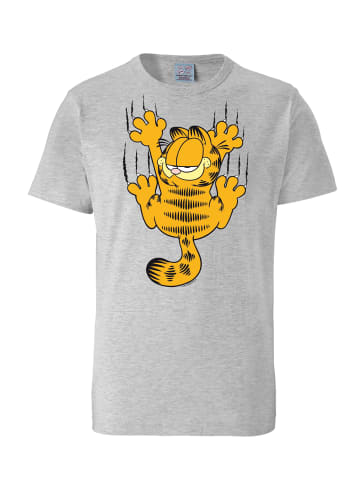 Logoshirt T-Shirt Garfield Scratches in grau-meliert