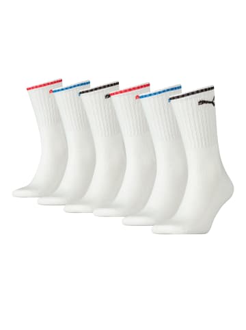 Puma Socken CREW SOCK STRIPE 6 Paar in White