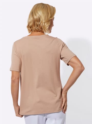 WITT WEIDEN Rundhalsshirt in sesam-ecru-bedruckt