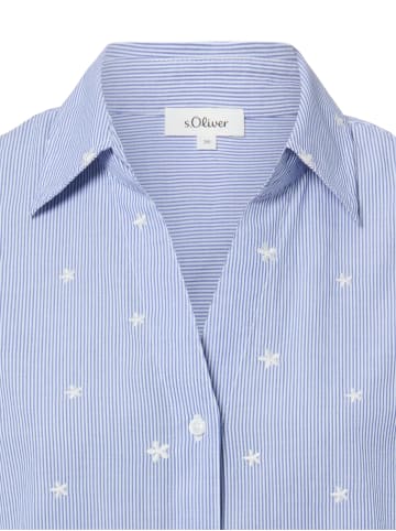 s.Oliver Bluse in blau weiß