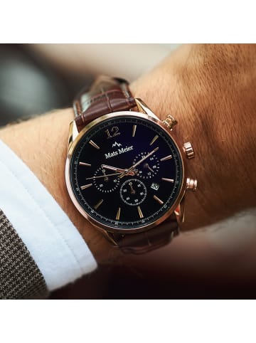 Mats Meier Chronograph Grand cornier in Braun