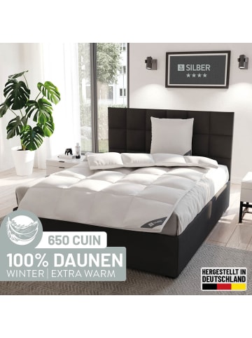 Spessarttraum Extra warme Daunendecke "Silber" in weiß