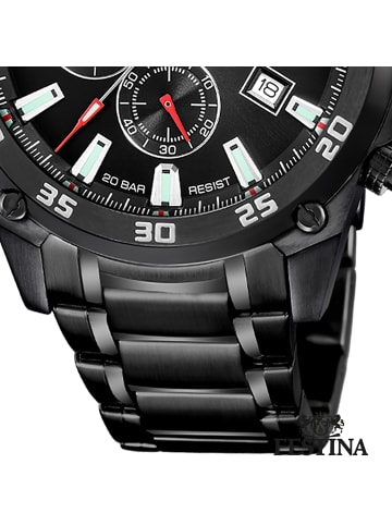 Festina Chronograph-Armbanduhr Festina Timeless Chronograph schwarz extra groß ca. 47mm