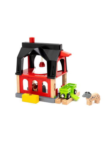 Brio Aktionsspiel BRIO World - Tierscheune mit Heuwaggon Ab 3 Jahre in bunt